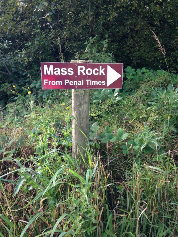 Sign to Donagh Mass Rock